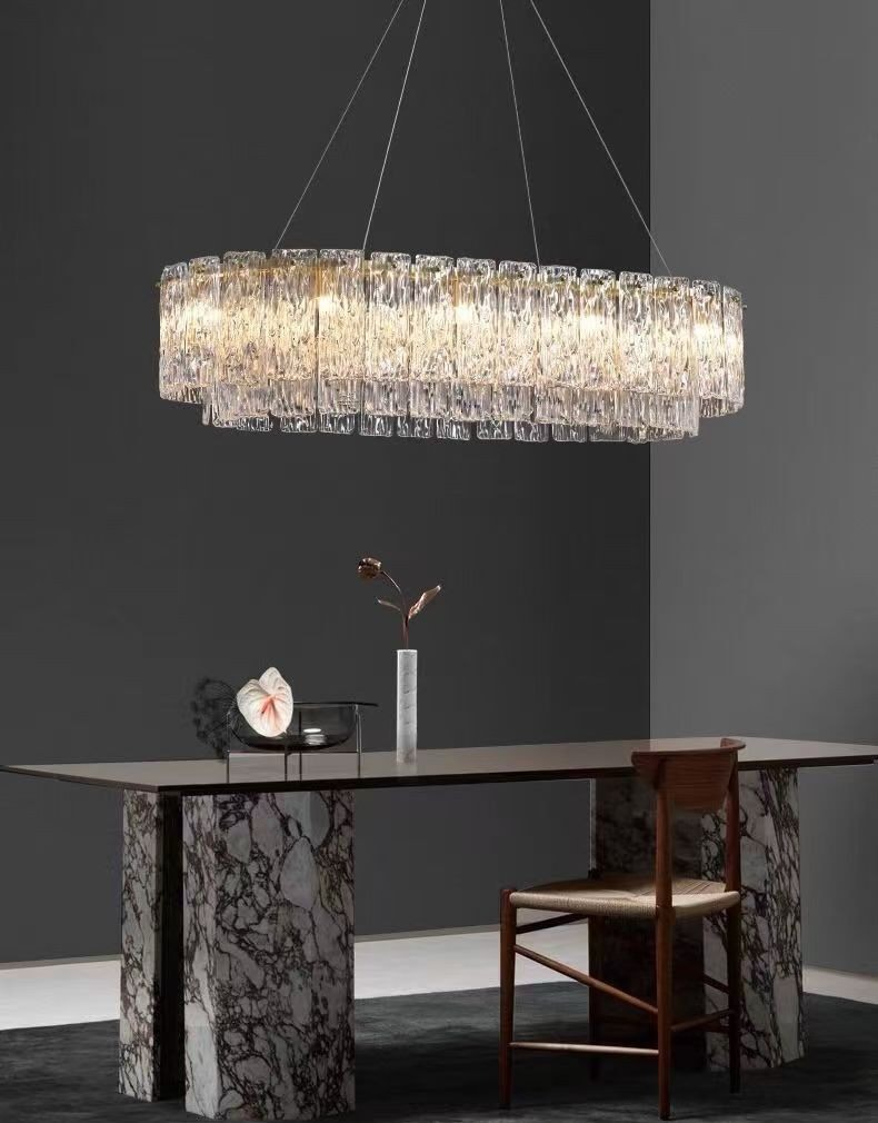 Oval Crystal Chandelier